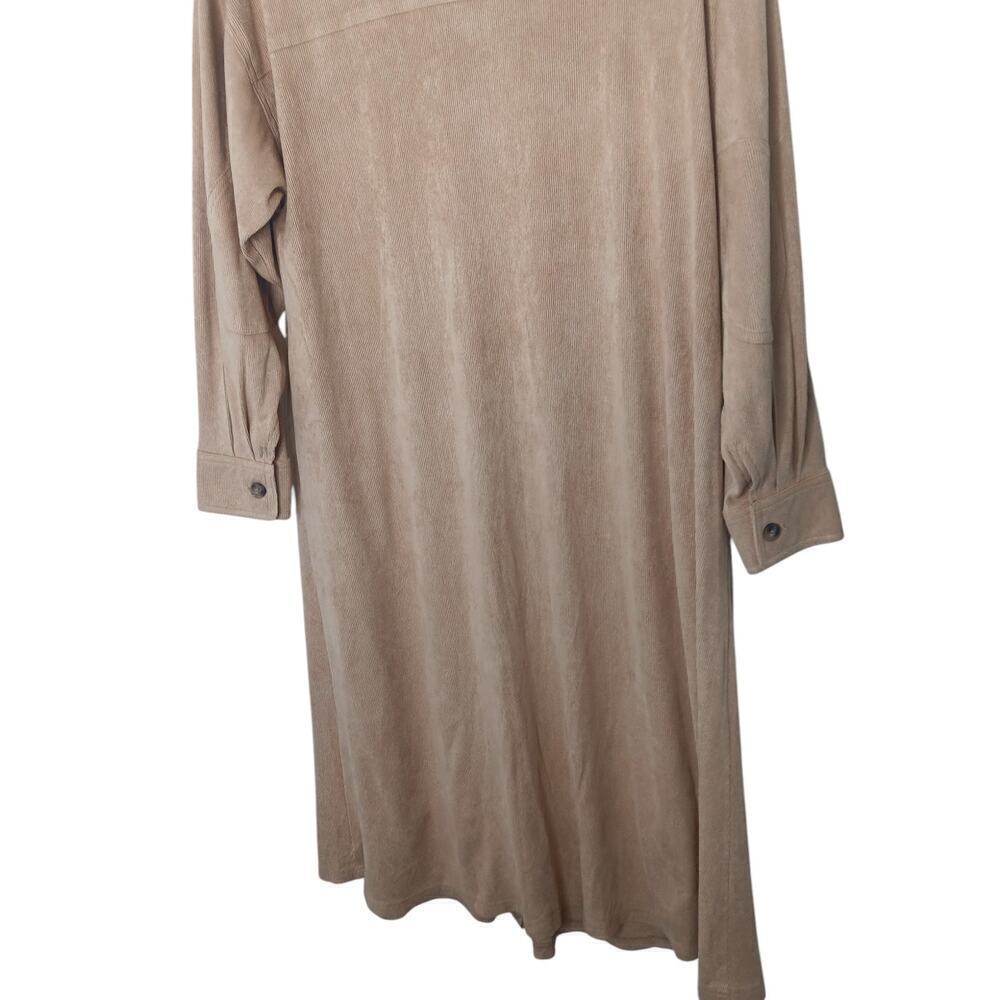 New with Tags Oversized Easel Corduroy Button Down Shirt Dress SZ S - Picture 14 of 15